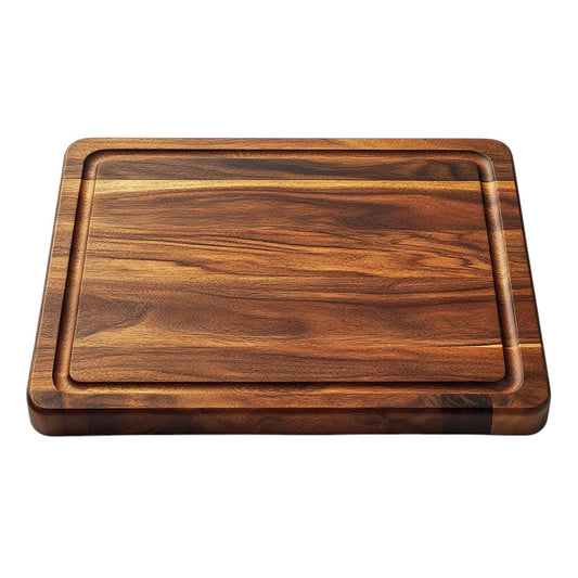 Symbor Large Acacia Wood Cutting Board for Kitchen - Heavy Duty Wood Chopping Board with Deep Juice Groove - $1.5\text{ Inch}$ Thick Butcher Block - Reversible & Knife Friendly